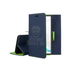 Lacné Kryty | Peňaženkové puzdro Fancy Book modro-limetkové – Samsung Galaxy Note 10 | Lacné Kryty