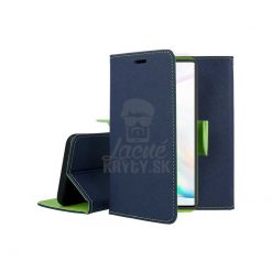 Peňaženkové puzdro Fancy Book modro-limetkové – Samsung Galaxy Note 10 Plus (10+)