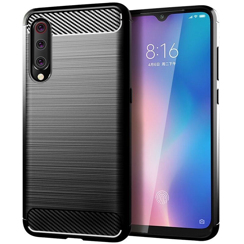 Lacné Kryty | Zadný kryt Carbon čierny – Xiaomi Mi A3