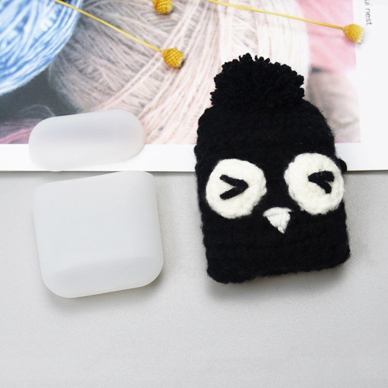Lacné Kryty | Vlnené puzdro Wool cap Owl – Apple AirPods