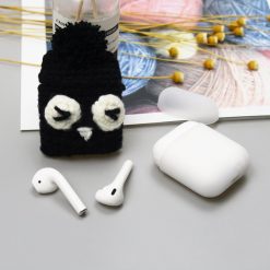 Lacné Kryty | Vlnené puzdro Wool cap Owl – Apple AirPods | Lacné Kryty
