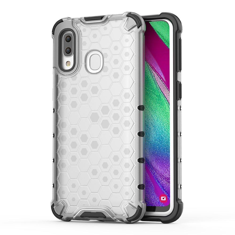 Odolný kryt Honeycomb Armor transparentný – Samsung Galaxy A40 | Lacné Kryty Lacné Kryty | Odolný kryt Honeycomb Armor transparentný – Samsung Galaxy A40 | Lacné Kryty