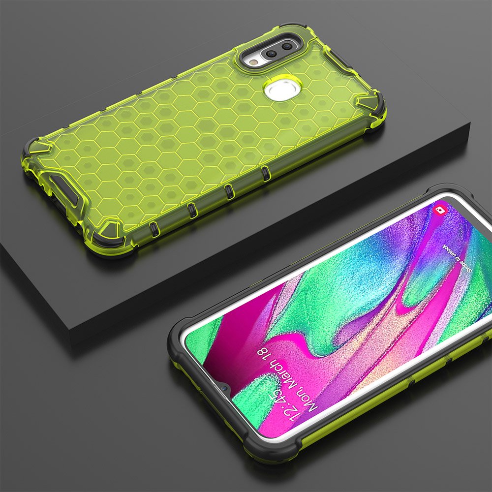 Odolný kryt Honeycomb Armor zelený – Samsung Galaxy A40 | Lacné Kryty Lacné Kryty | Odolný kryt Honeycomb Armor zelený – Samsung Galaxy A40 | Lacné Kryty