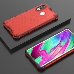 Lacné Kryty | Odolný kryt Honeycomb Armor červený – Samsung Galaxy A40 | Lacné Kryty