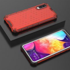 Lacné Kryty | Odolný kryt Honeycomb Armor červený – Samsung Galaxy A50 / A30s | Lacné Kryty