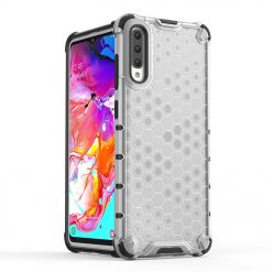 Lacné Kryty | Odolný kryt Honeycomb Armor transparentný – Samsung Galaxy A70 | Lacné Kryty
