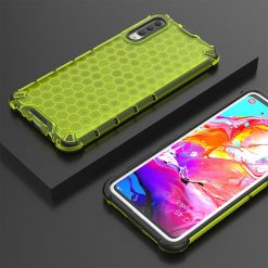 Lacné Kryty | Odolný kryt Honeycomb Armor zelený – Samsung Galaxy A70 | Lacné Kryty