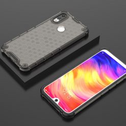 Lacné Kryty | Odolný kryt Honeycomb Armor čierny – Xiaomi Redmi Note 7 | Lacné Kryty