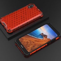 Lacné Kryty | Odolný kryt Honeycomb Armor červený – Xiaomi Redmi 7A | Lacné Kryty