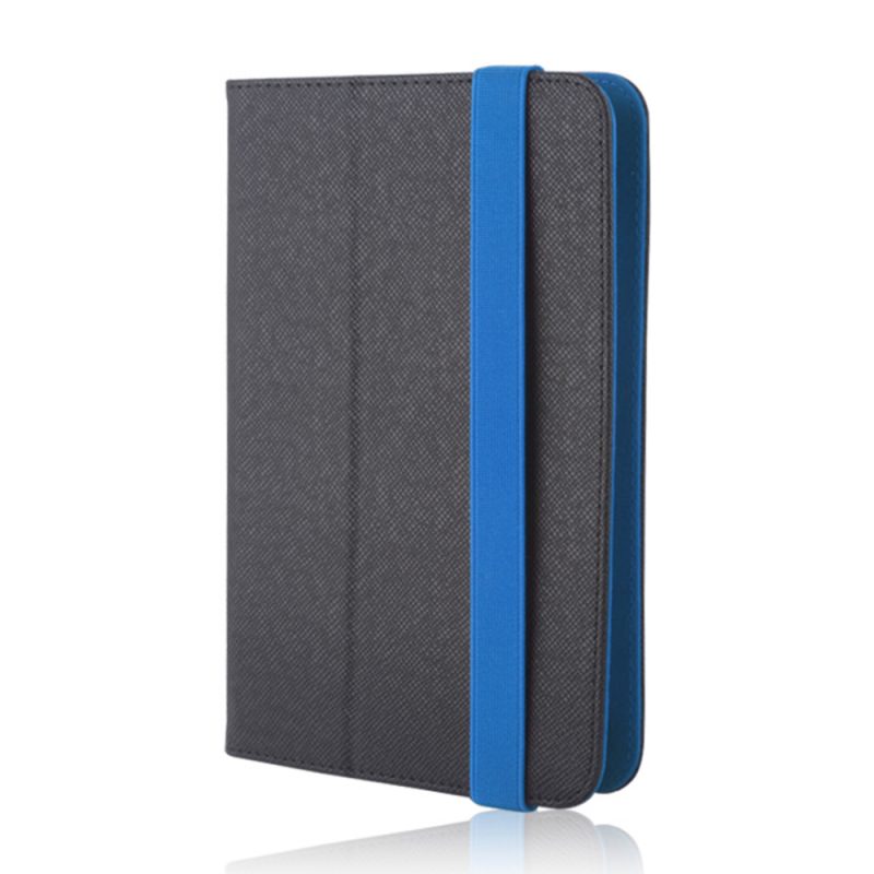 Lacné Kryty | Univerzálne knižkové puzdro Orbi čierno-modré pre tablet s 9 - 10 palcovým displejom
