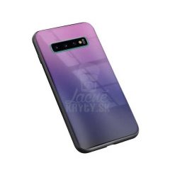 Lacné Kryty | Sklenený kryt Aurora glass ružovo-čierny – Samsung Galaxy S10 | Lacné Kryty