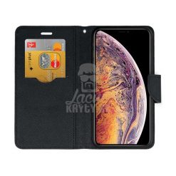 Lacné Kryty | Peňaženkové puzdro Fancy Book čierne – iPhone Xs Max | Lacné Kryty