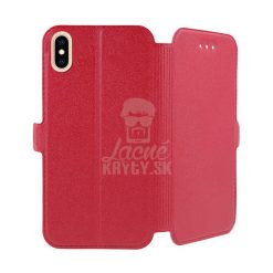 Lacné Kryty | Knižkové puzdro Book Pocket červené – iPhone Xs Max | Lacné Kryty