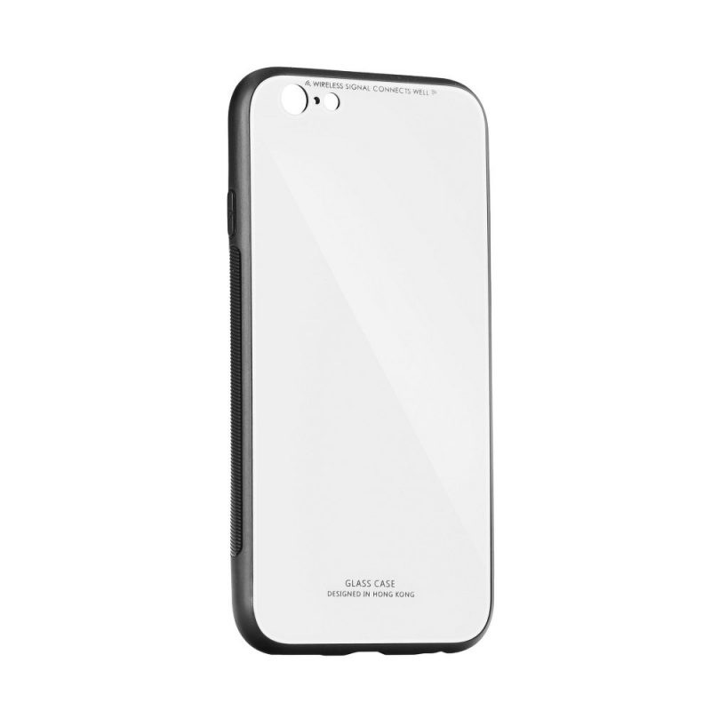 Sklenený kryt Glass Case biely – iPhone Xs Max