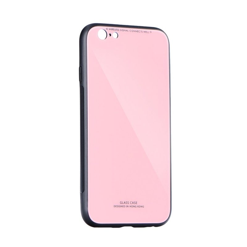 Sklenený kryt Glass Case ružový – iPhone Xs Max