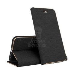 Lacné Kryty | Knižkové puzdro Luna Book čierne – iPhone Xs Max | Lacné Kryty