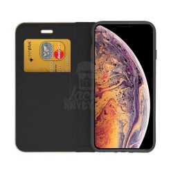 Lacné Kryty | Knižkové puzdro Luna Book čierne – iPhone Xs Max | Lacné Kryty
