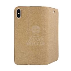 Lacné Kryty | Knižkové puzdro Luna Book zlaté – iPhone Xs Max | Lacné Kryty