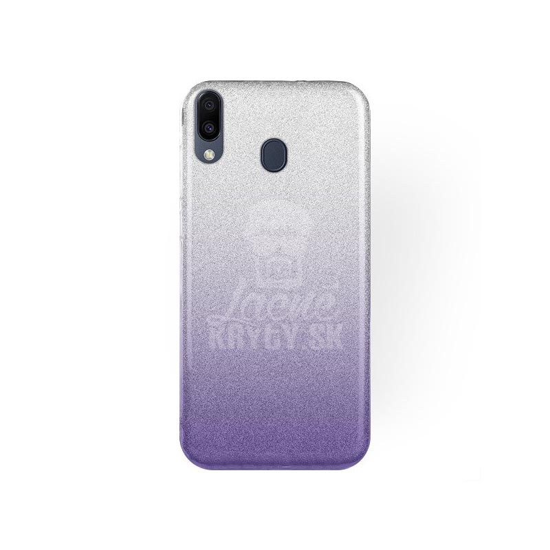 Lacné Kryty | Ligotavý Kryt Forcell Shining transparentno-fialový – Samsung Galaxy M20