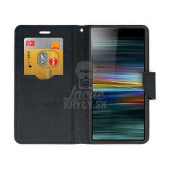 Lacné Kryty | Peňaženkové puzdro Fancy Book čierne – Sony Xperia 10 | Lacné Kryty
