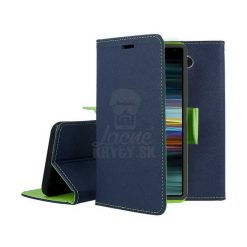 Peňaženkové puzdro Fancy Book modro-limetkové – Sony Xperia 10