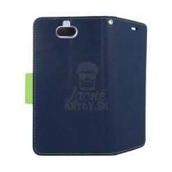 Lacné Kryty | Peňaženkové puzdro Fancy Book modro-limetkové – Sony Xperia 10 | Lacné Kryty