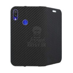 Lacné Kryty | Knižkové puzdro Luna Carbon čierne – Xiaomi Redmi 7 | Lacné Kryty