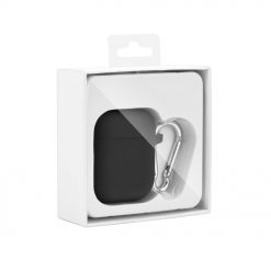 Lacné Kryty | Puzdro Silicone Holder čierne – Apple AirPods | Lacné Kryty