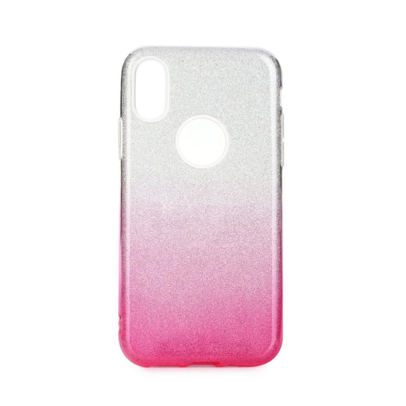 Lacné Kryty | Ligotavý Kryt Forcell Shining transparentno-ružový – iPhone 11 Pro Max