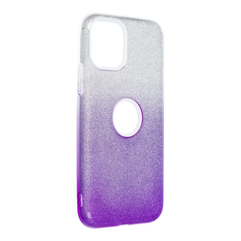 E-shop Ligotavý Kryt Forcell Shining transparentno-fialový – iPhone 11 Pro