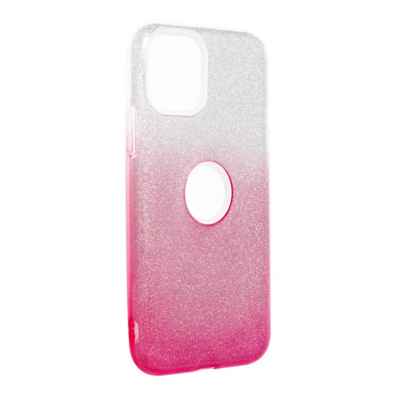 Lacné Kryty | Ligotavý Kryt Forcell Shining transparentno-ružový – iPhone 11 Pro