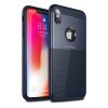 Lacné Kryty | Zadný kryt iPaky Slim Carbon modrý – iPhone Xs Max | Lacné Kryty