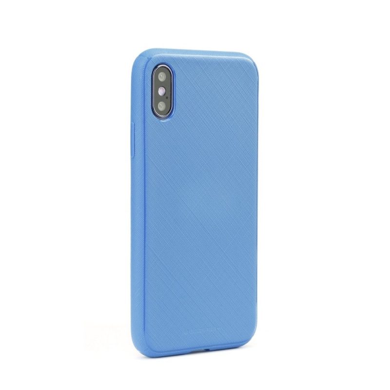 Lacné Kryty | Pružný kryt Style Lux Mercury modré – iPhone Xs Max
