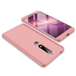 Lacné Kryty | Puzdro 360 Protection ružové – Nokia 6.1 | Lacné Kryty