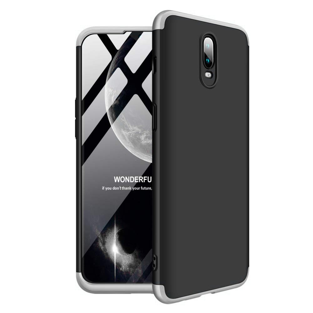 Puzdro 360 Protection čierno-strieborné – OnePlus 6T | Lacné Kryty Lacné Kryty | Puzdro 360 Protection čierno-strieborné – OnePlus 6T | Lacné Kryty