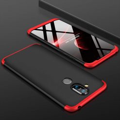 Puzdro 360 Protection červeno-čierne – Nokia 8.1 | Lacné Kryty Lacné Kryty | Puzdro 360 Protection červeno-čierne – Nokia 8.1 | Lacné Kryty
