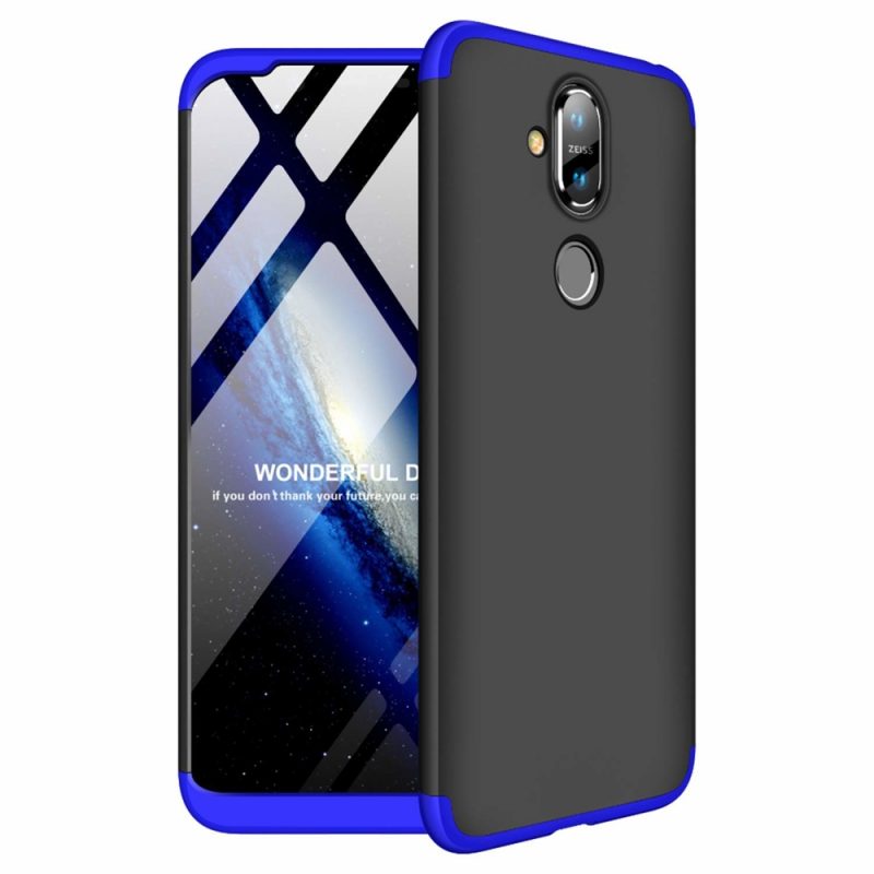 Lacné Kryty | Puzdro 360 Protection modro-čierne – Nokia 8.1