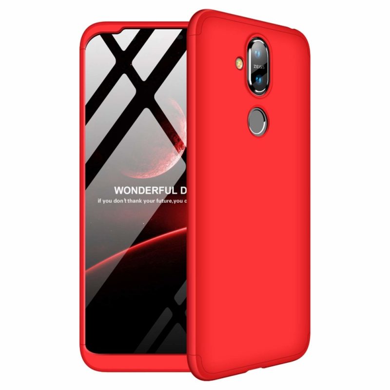 Lacné Kryty | Puzdro 360 Protection červené – Nokia 8.1