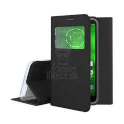 Lacné Kryty | Knižkové puzdro Smart Look čierne – Motorola Moto G6 | Lacné Kryty
