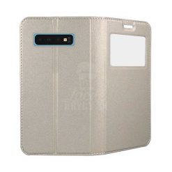 Knižkové puzdro Smart Look zlaté – Samsung Galaxy S10 | Lacné Kryty Lacné Kryty | Knižkové puzdro Smart Look zlaté – Samsung Galaxy S10 | Lacné Kryty