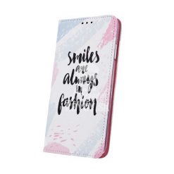 Lacné Kryty | Knižkové puzdro Trendy case Smiles are always in fashion – Motorola Moto G7 Play | Lacné Kryty