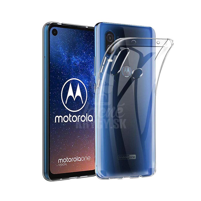 Transparentný silikónový kryt Ultra Slim 1mm – Motorola One Vision