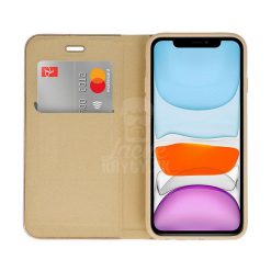 Lacné Kryty | Knižkové puzdro Luna Book zlaté – iPhone 11 | Lacné Kryty