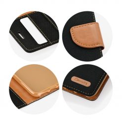 Peňaženkové puzdro Canvas Book čierne – iPhone 11 Pro Max