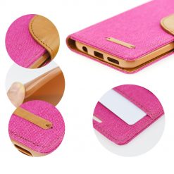 Peňaženkové puzdro Canvas Book ružové – iPhone 11 Pro Max