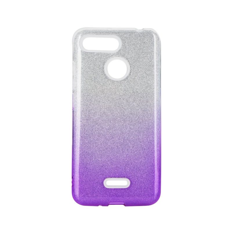 Lacné Kryty | Ligotavý Kryt Forcell Shining transparentno-fialový – Xiaomi Redmi Note 8