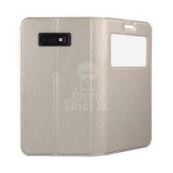 Knižkové puzdro Smart Look zlaté – Samsung Galaxy S10e | Lacné Kryty Lacné Kryty | Knižkové puzdro Smart Look zlaté – Samsung Galaxy S10e | Lacné Kryty