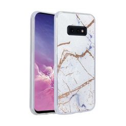 Zadný kryt s potlačou Marble biely – Samsung Galaxy S10e