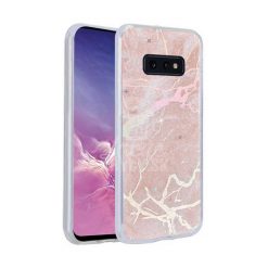 Zadný kryt s potlačou Marble ružový – Samsung Galaxy S10e