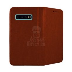 Lacné Kryty | Kožené puzdro Smart Pro hnedé – Samsung Galaxy S10 Plus (S10+) | Lacné Kryty